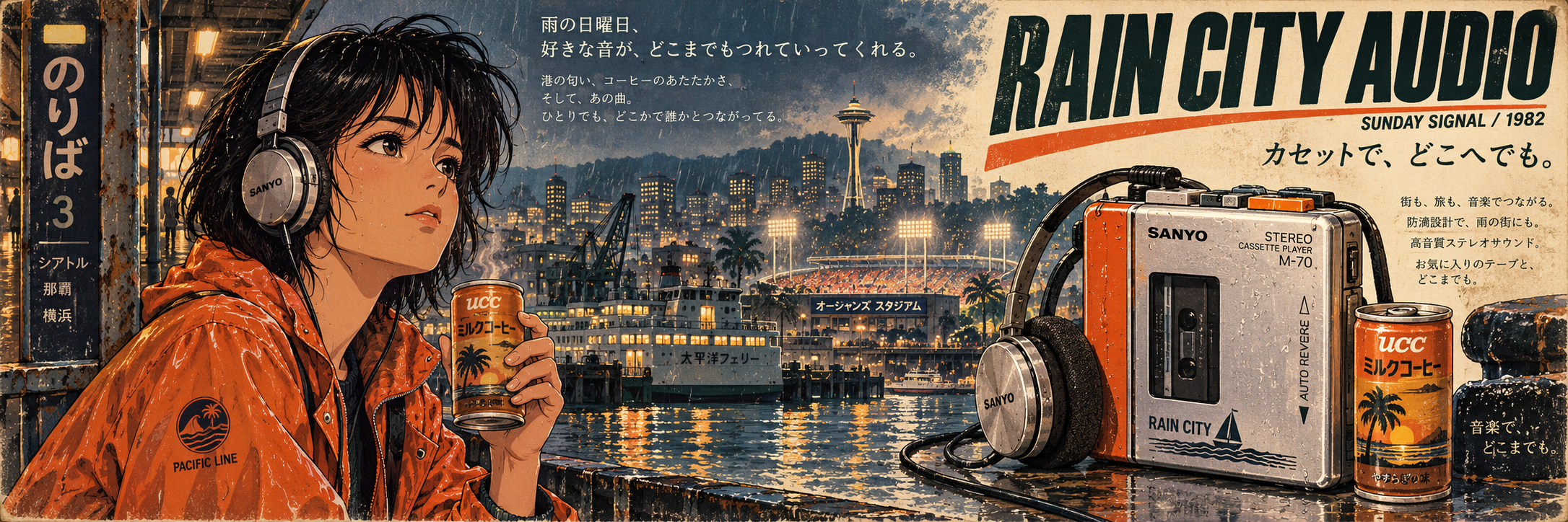 Rain City Audio vintage anime advert